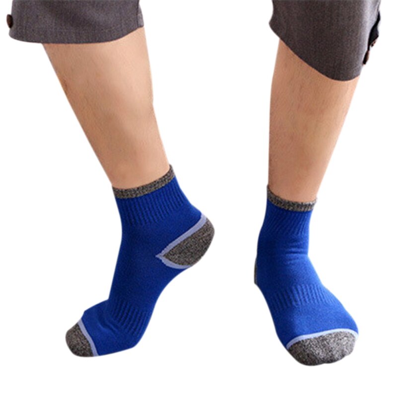 Hombres deportes al aire libre senderismo secado rápido Running Camping ciclismo calcetines medio grueso Anti-calcetines de sudadera