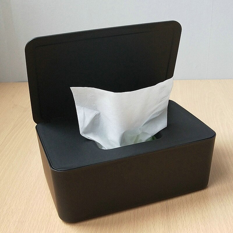 Natte Doekjes Dispenser Houder Tissue Opbergdoos Case Met Deksel Voor Home Office 18.5x12.2X7CM E2S