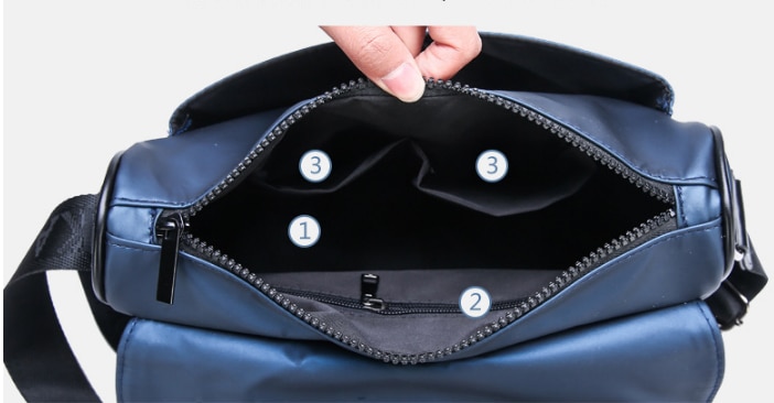 Herren Wasserdichte Tuch Aktentasche Männer Einfachen Stil Schulter Arbeit Tasche Studenten Formale Hochschule Taschen Bolso hombre DF342