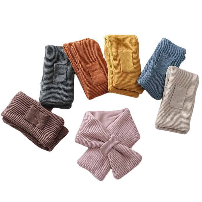 Maat 72*10cm herfst winter monochrome kindersjaal babymeisje jongen gebreide sjaal veelzijdige vrijetijds warme kinderhalssjaal