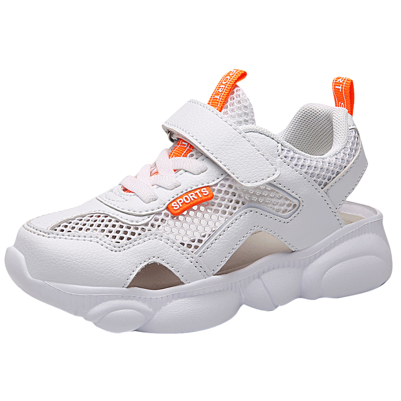 Zomer Kinderen Mesh Schoenen Baby Jongens Meisjes Kinderen Casual Sneakers Ademend Zachte Anti-Slip Running Sport Schoenen Size26-37 wit: 27