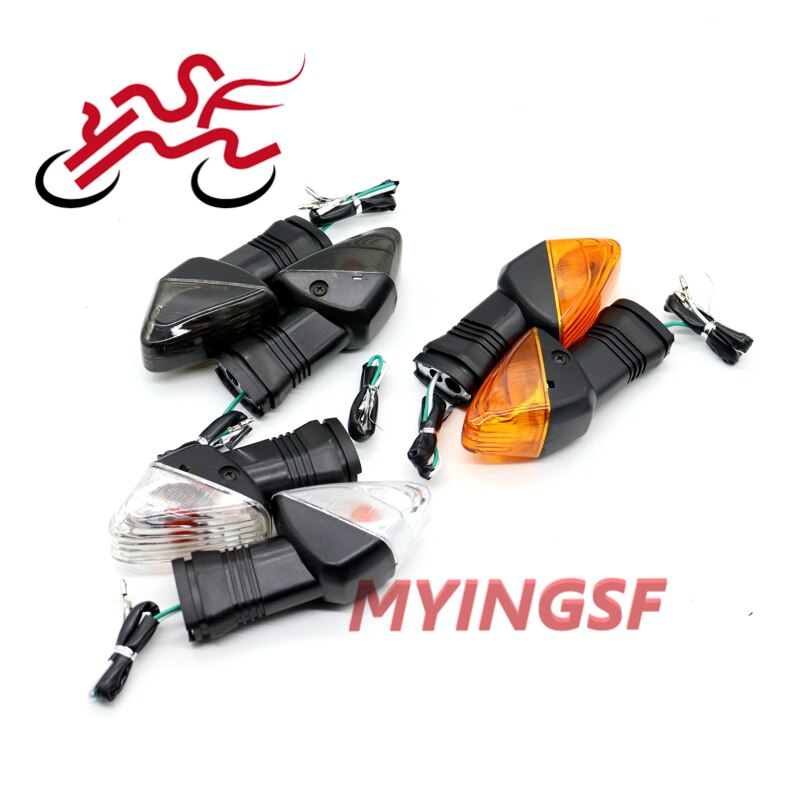 Spia indicatore di Direzione per KAWASAKI ZX-6R ZX-6RR Z750S KLE 500/650 VERSYS KLR650 Moto Anteriore/Posteriore Lampeggiante Lampada ZX6R