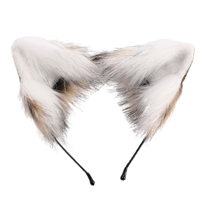 Lolita – tête de Cosplay gothique en peluche avec oreilles de chat pour décoration de fête d&#39;halloween: 3