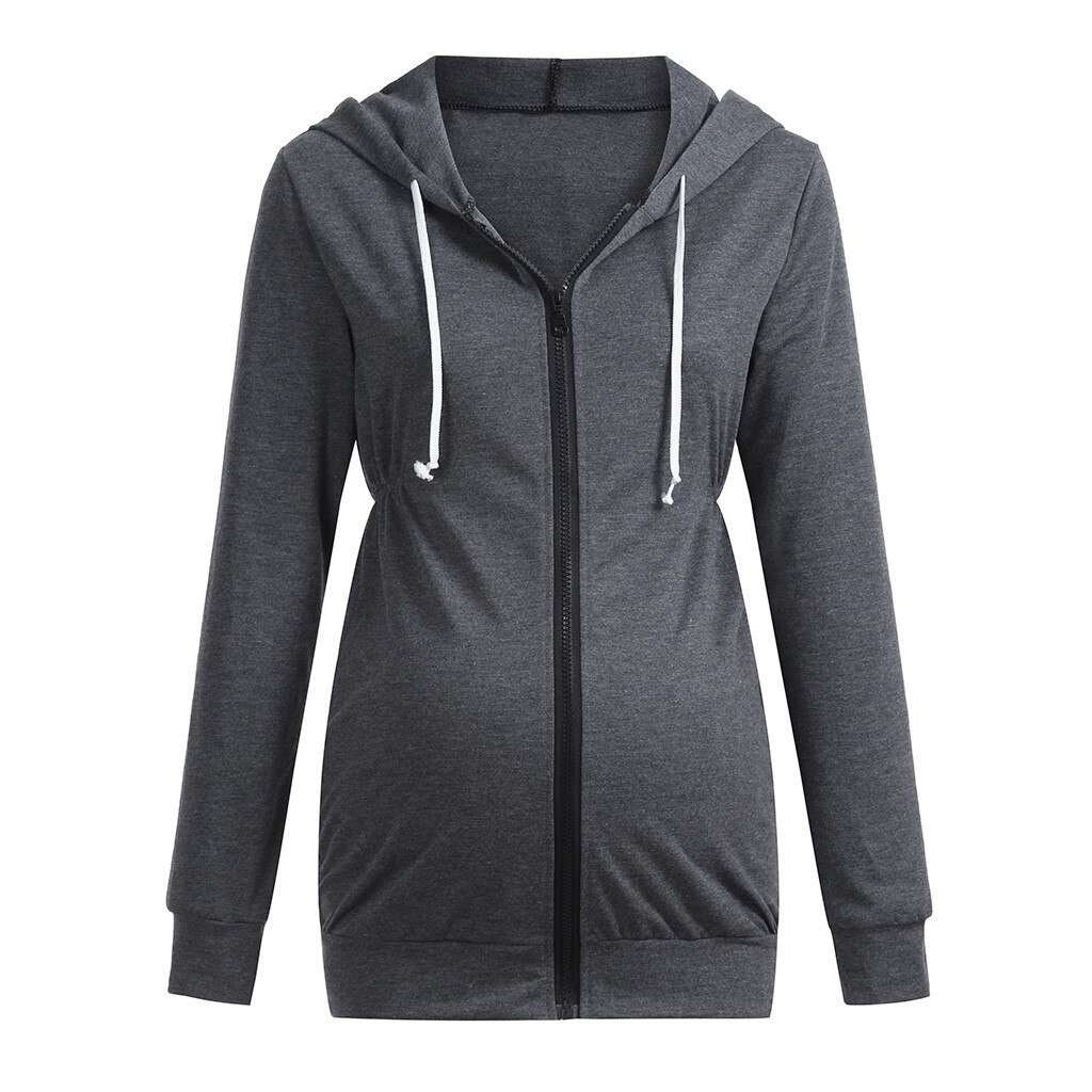 Maternity Blouses And Tops For Pregnant Maternity Tops For Pregnancy Tops Zipper Hoodie Blouse Sweatshirts Top Clothes Y1016
