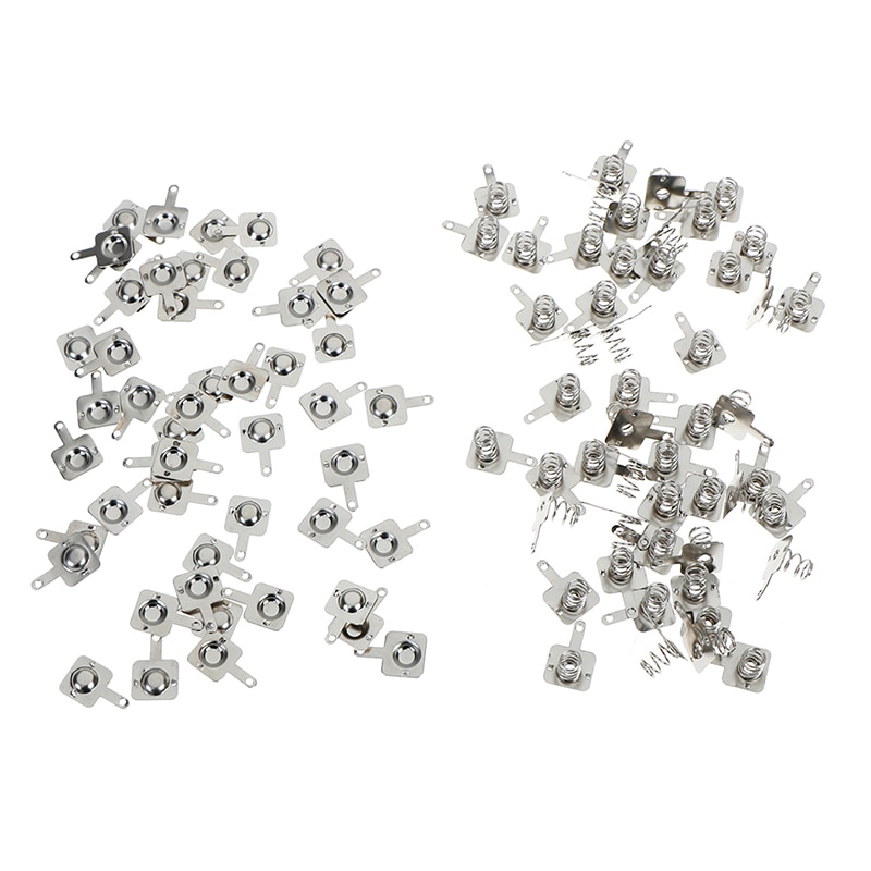 100pcs Battery Battery Shrapnel AA Or AAA Battery Spring 7 No. Positive And Negative Contact Pieces 50pairs
