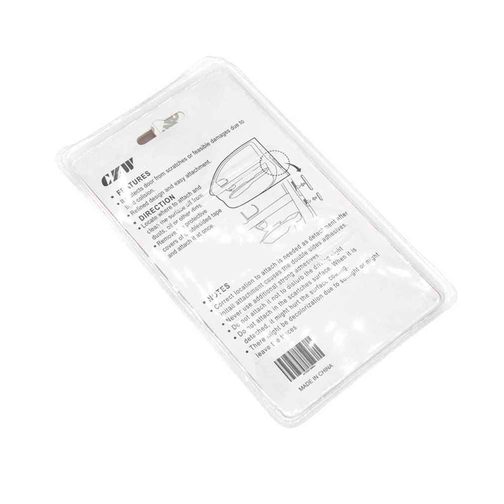 8pcs Car SUV Side Door Edge Protector Protective Strip Scrape Guard Bumper Guards Handle Cover Black White Transparent