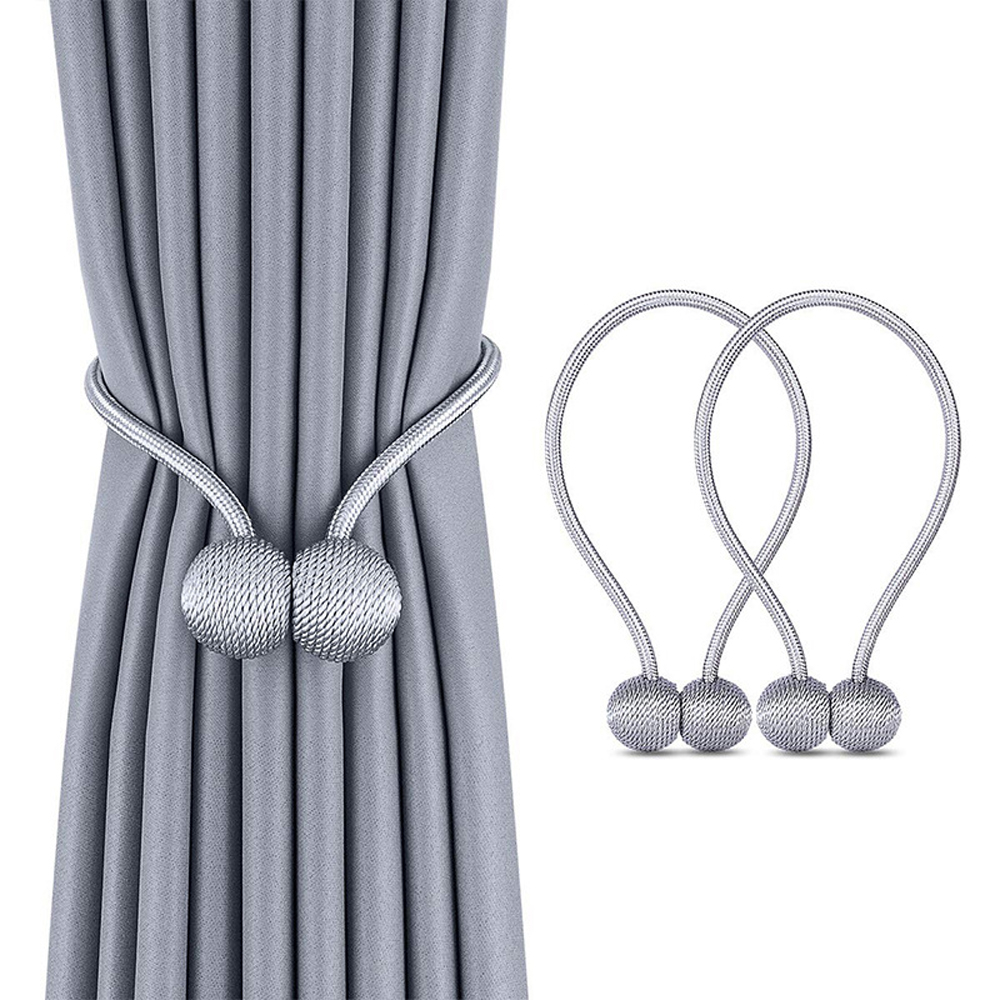 Magnetische balgordijn tiebacks stropdas touw accessoire staven accessoires rug terugloopsper gesp clips haak houder woondecoratie