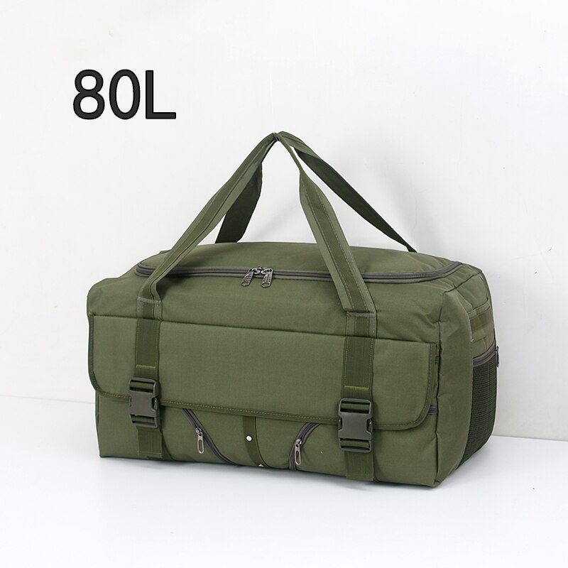 80L Men Travel Bag Multifunction Oxford Bags Carry on Luggage Bag Man Tote Duffle Large Capacity Utility Weekend Bag Waterproof