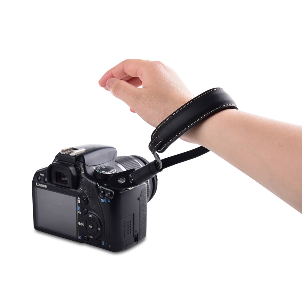 Pu Lederen Camera Wrist Hand Strap Double Layer Flexibele Grip Voor Sony A55 A57 A55V A56 A58 A37 A35 A33 a65 A68 A77 A99 Mark 2 3