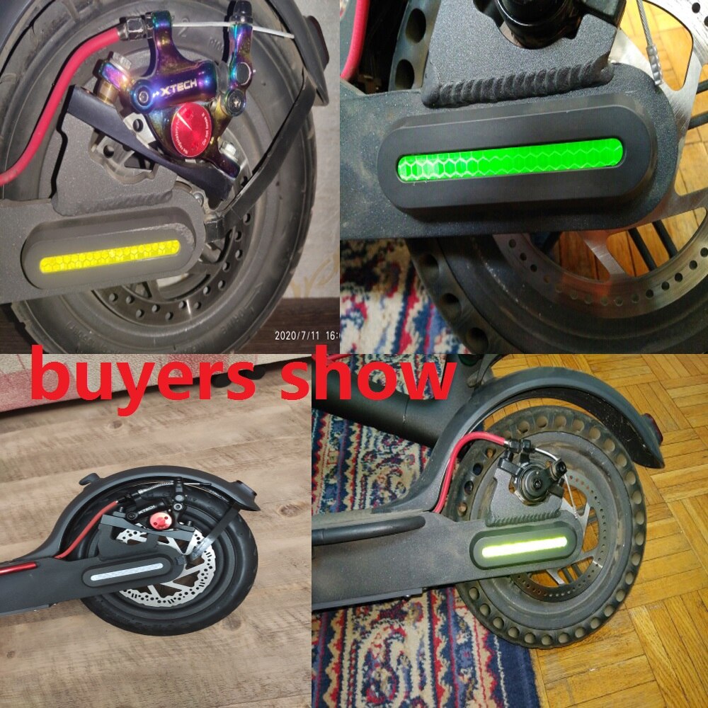 4 pièces/ensemble Scooter autocollant réfléchissant avant roue arrière pneu couverture coque de protection pour Xiaomi M365 Scooter électrique pièces