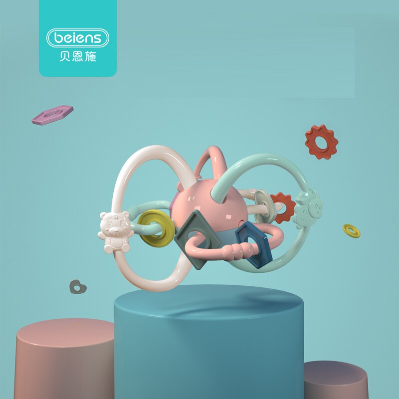 Baby hand ball toys puzzle soft glue tactile massage perception tactile ball baby Manhattan