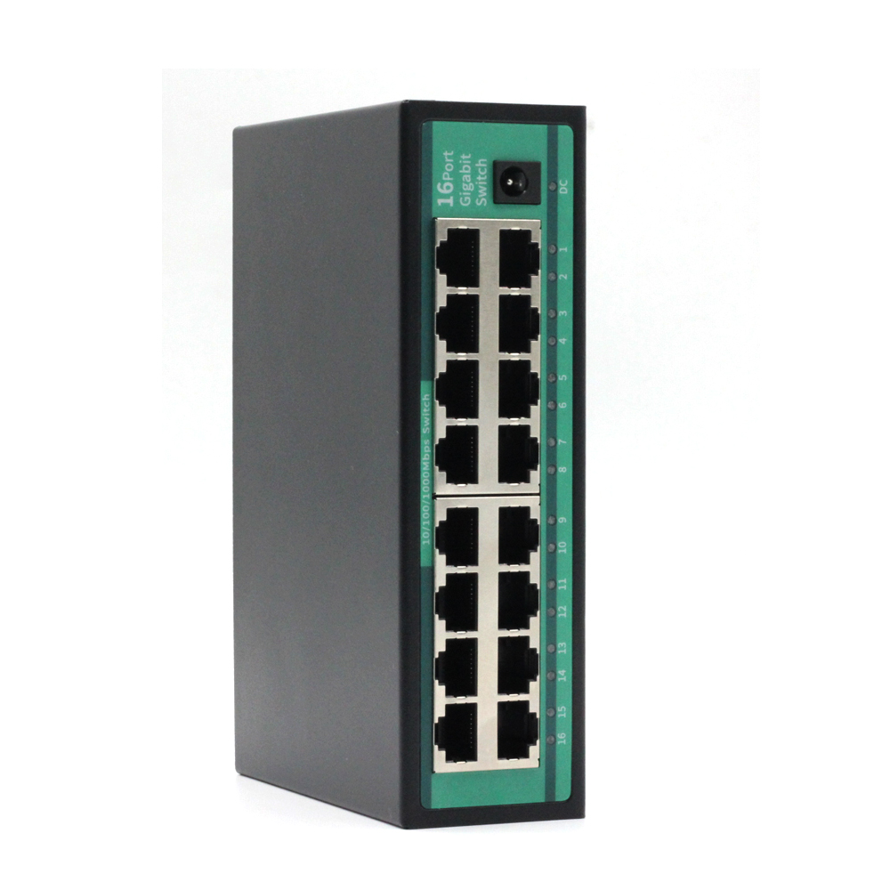 Switch Ethernet Gigabit a 16 Porte 10/100/1000 Mbps Hub RJ45 per Rete Domestica e Ufficio
