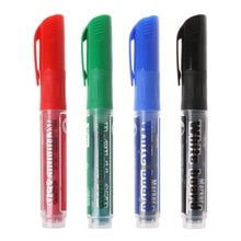 5 Pcs Erasable Whiteboard Marker Pen Dry-Erase Sign Ink Refillable Office School Supplies Student