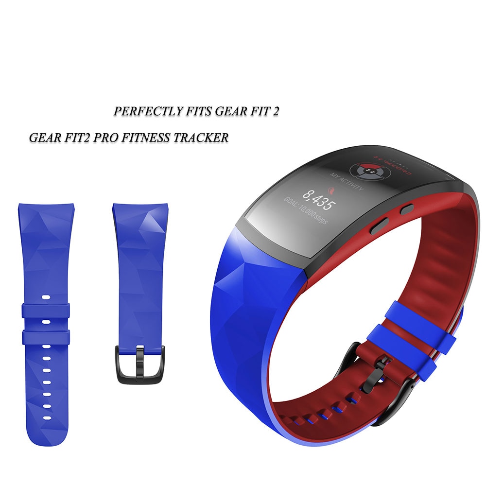 Yhteensopiva samsung gear fit 2 pro kellon ranneke / sovi 2 ranneke korvaava silikoni-älykellon rannekkeet samsung gear fit 2 pro