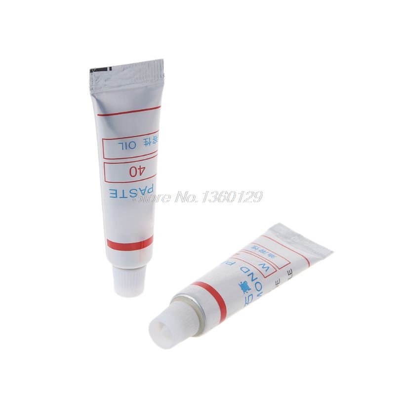 2pcs Diamond Abrasive Paste Compound Micron Glass Metal Polishing Grinding Tool &amp;