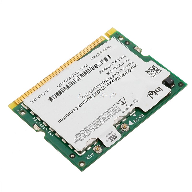 Intel Pro/Wireless 2200BG 802.11B/G Mini Pci Netwerkkaart Wifi Voor Toshiba Dell