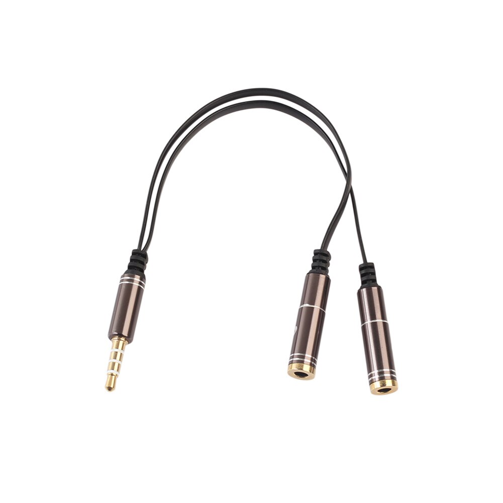 Trrs hoofdtelefoon splitter 3.5mm jack 4- -polig mannelijk naar dubbele vrouwelijke hoofdtelefoon adapter trrs hoofdtelefoon splitter 3.5mm jack 4-- polig mannelijk
