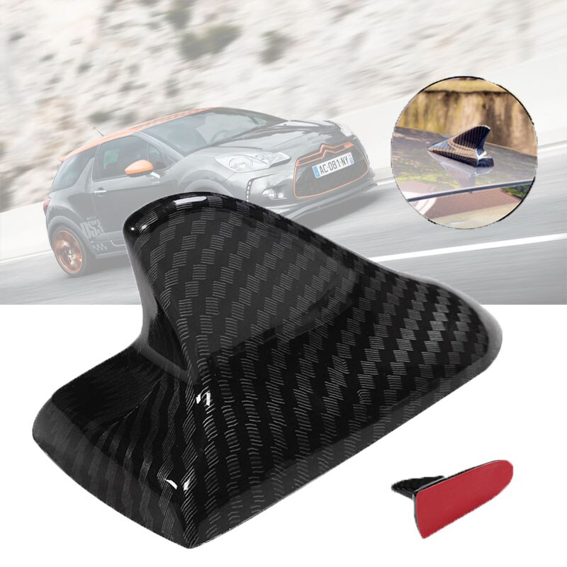 Decorative Shark Fin Antenna,Carbon Fiber Look,Universal Modeling Decorating Parts, No Function Dummy Aerial Car Accessories