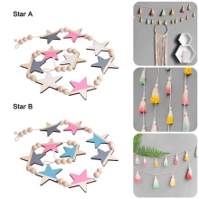 Nordic Stijl Sterren Hanger Opknoping Decor Tassel Garland Diy Kid Slaapkamer Muur Kwastje Opknoping Ornament Room Decor