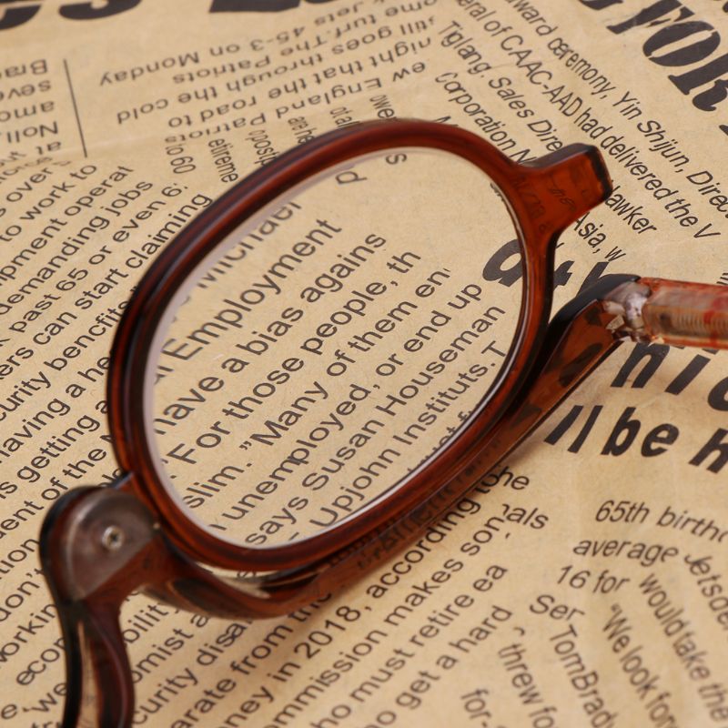 Women Makeup Magnifying Reading Glasses Rotary Flip Make Up Eye Glasses +1 +1.5 +2 +2.5 +3 +3.5 +4.0