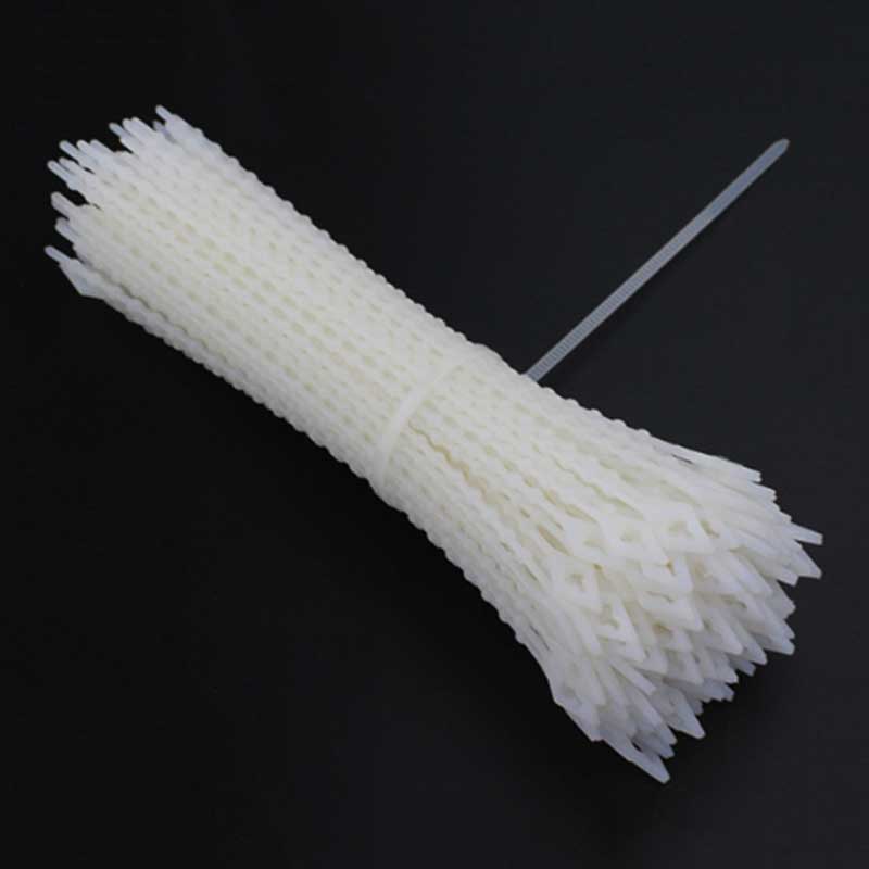 100pcs Adjustable Nylon Bead Ties Clip Cable Straps Reusable Twist Tie Multi Use Flexible Cord Tie Wrap for Household and Office