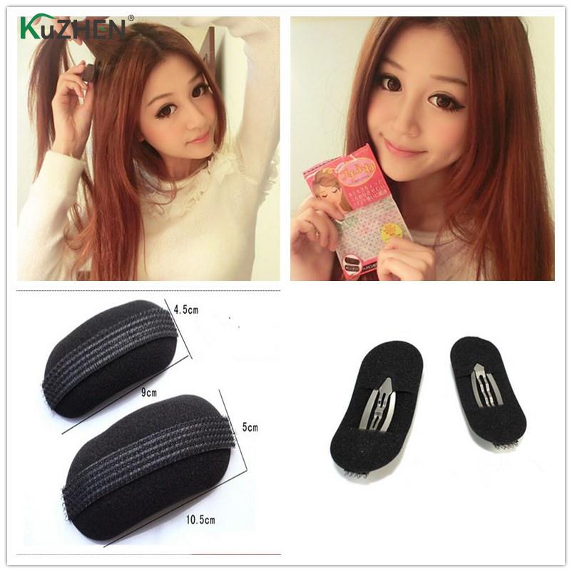 Broches para el pelo con de princesa, 2 uds., Base para el cabello, insertos de esponja para hacer moños en el pelo, accesorios de estilismo