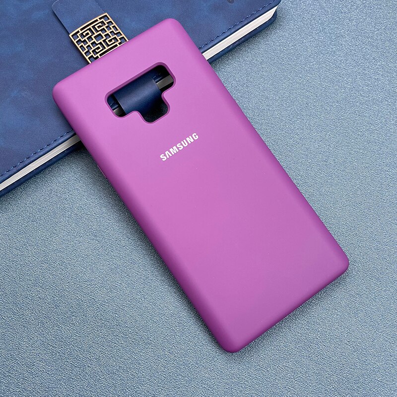 Funda de silicona líquida para Samsung Galaxy Note 9, cubierta trasera suave y sedosa de TPU para Galaxy Note 9: Purple