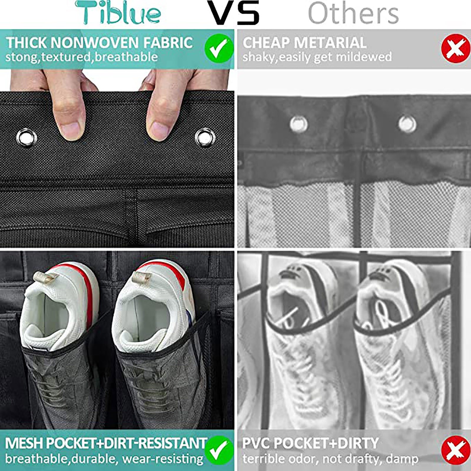 Fast Over the Door Shoe Organizers Hanging Shoe Holder Shoe Storage Rack Organizer For Home Bedroom Pockets Shoes Rack