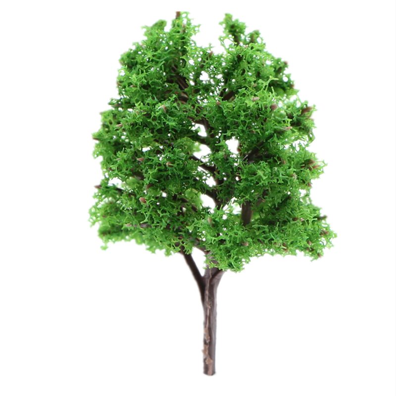 10PCS Miniature Model Sand Table Tree Landscape Miniature City Road Decoration Commercial Real Estate And Other Occasion Models