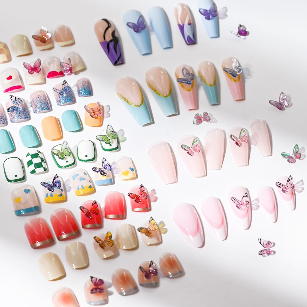 20 piezas joyería de Hada y mariposa para uñas 3D, abalorio de celebridad Web, taladro de resina, decoración de uñas acrílicas, diamantes de imitación, suministro de manicura DIY