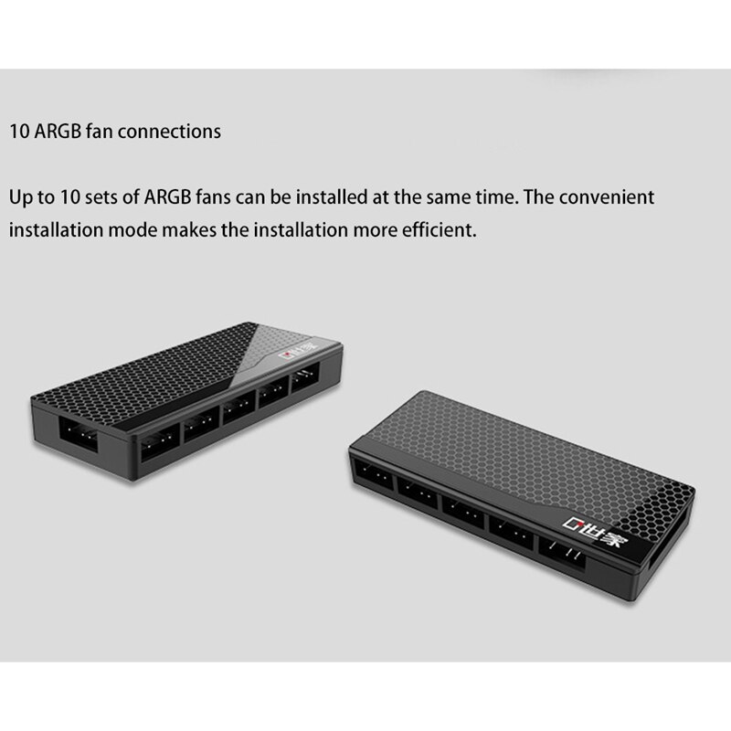 PH-PWM110B 4Pin PWM Fan Hub SATA Power Supply CPU Splitter Adapter Magnet Adsorptio