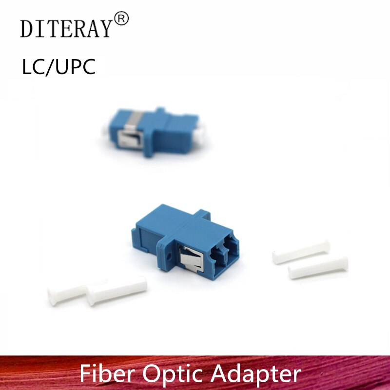 25/50/100/200PCS LC-LC DX SM Fiber Adapter Connector Duplex LC UPC Flange Connector FTTH Fiber Optic Adapter