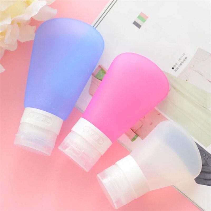 Outdoor travel portable shampoo shower gel silicone bottle cosmetic bottle Reusable Empty Boxes Home Travel Organizer Bottle