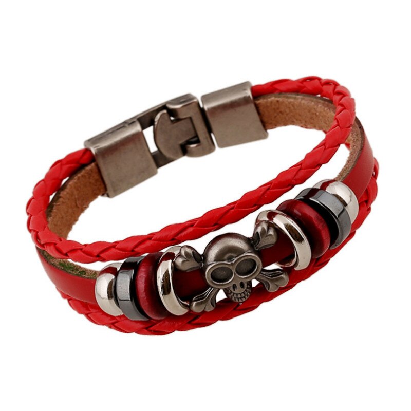 ZORCVENS Woman Punk Multilayer Beads Charm Bracelets for Women Vintage Leather Bracelets & Bangles Pulseras Ethnic Jewelry: 82233