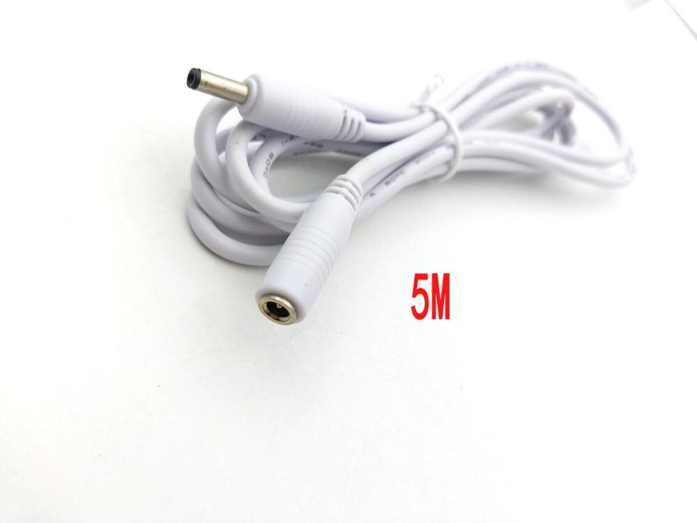 DC Power Cable Extension Cord Adapter Male/female 3.5MM X1.35MM 22AWG, 1M,3M,5M CABLE: 5M