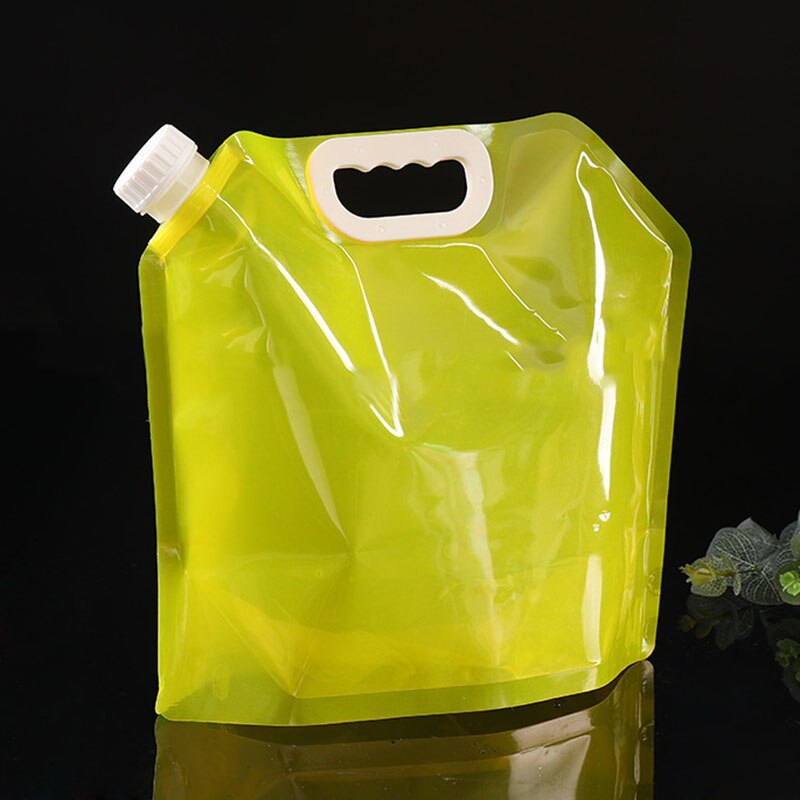 5L Outdoor Opvouwbare Drinkwater Zak Auto Water Carrier Container Draagbare Grote Capaciteit ED889: yellow