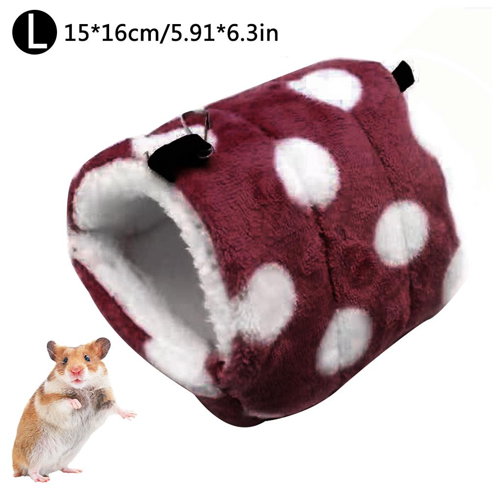 Tente-hamac molletonnée pour petits animaux de compagnie,petite maison douillette et confortable idéale comme lit pour un hamster, cochon d'Inde ou écureuil, au printemps et en hiver: I    15x16cm