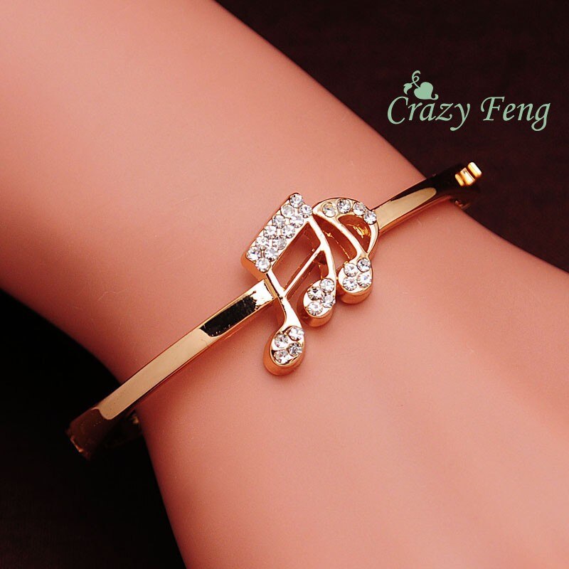 CZ Crystal Bowknot Charms Bracelets & Bangles for Women Rose Gold Color Wedding Party Bangles Jewelry pulseira feminina: 1021