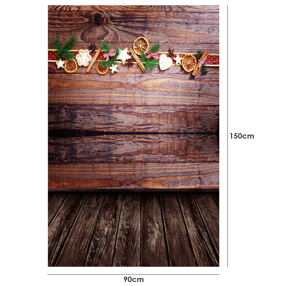 Durable Christmas Background Cloth Happy Year Photos Studio Snow Tree Backdrops Decoration Accessories 0.9X1.5m: D