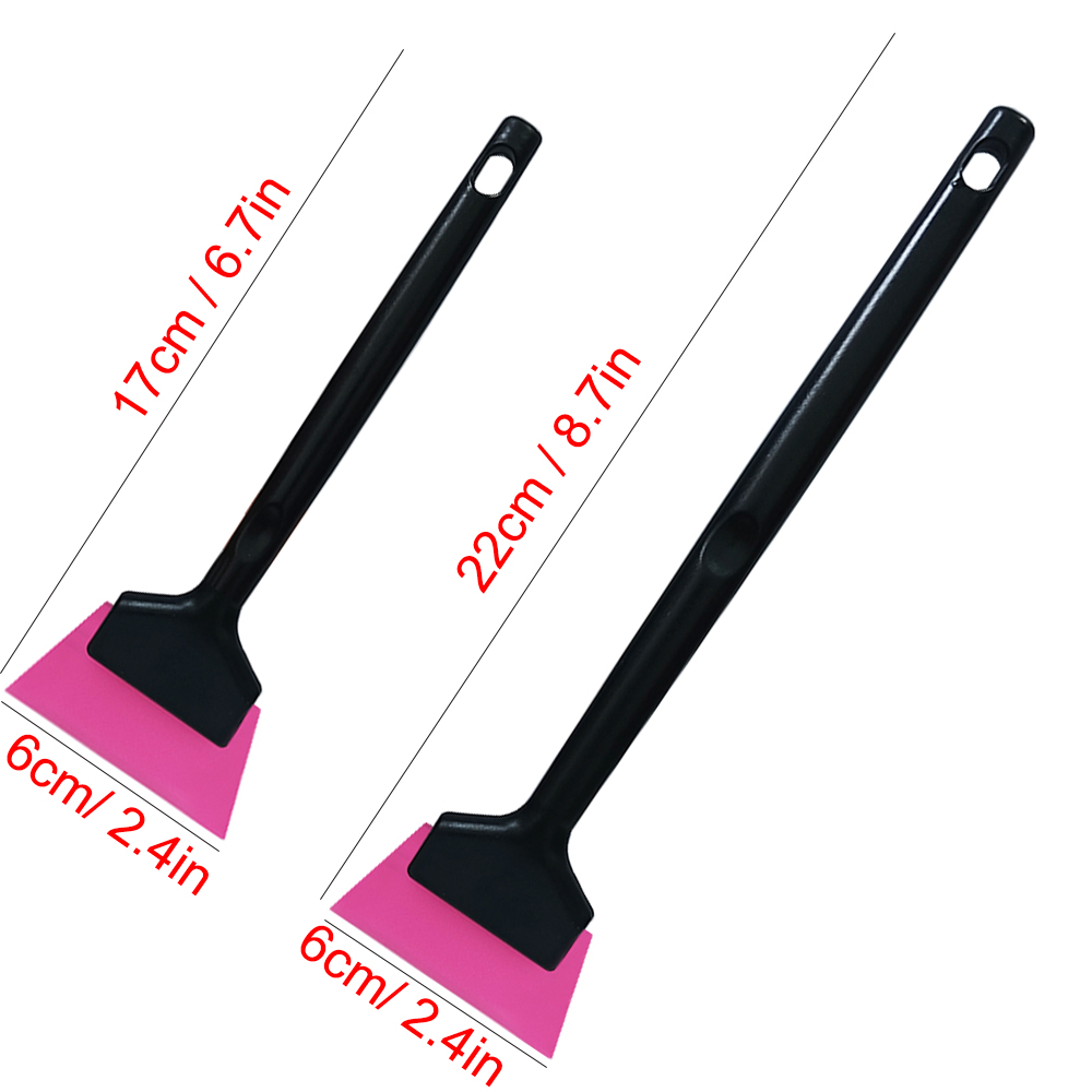 Autospiegelreinigingsschraper Lange ruitenwisser Geen kras Zacht rubberen mes Vensterglas Sneeuwijsverwijderaar Huishoudelijke keukenwasgereedschap