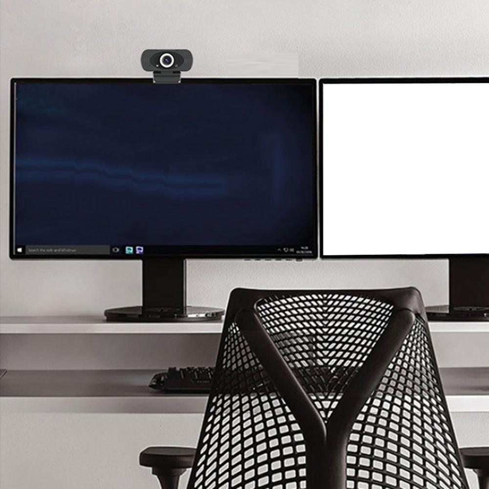 Webcam 1080P HDweb Camera With Built-In HD Microphone Online Classes USB Plug Play Web Cam Widescreen Video