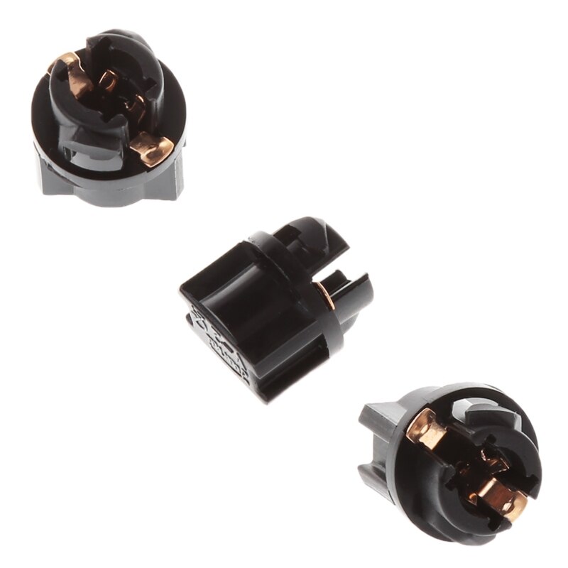 10Pcs Lamp Auto Bulb Automotive Lightbulb 12V 1.2W T5 halogen bulbs T5 sockets 1XCF
