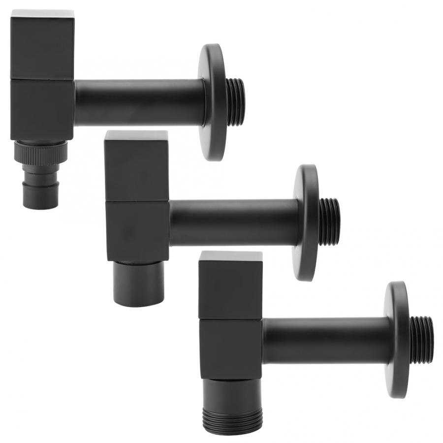 Bathroom Sets Black Brass Square Washing Machine Faucet Wall Mount Laundry Cold Water Tap Bathroom Shower