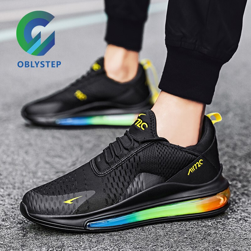 OBLYSTEP-zapatillas de deporte Air Cushion para hombre, Tenis informales de malla transpirable, para caminar, Max 720