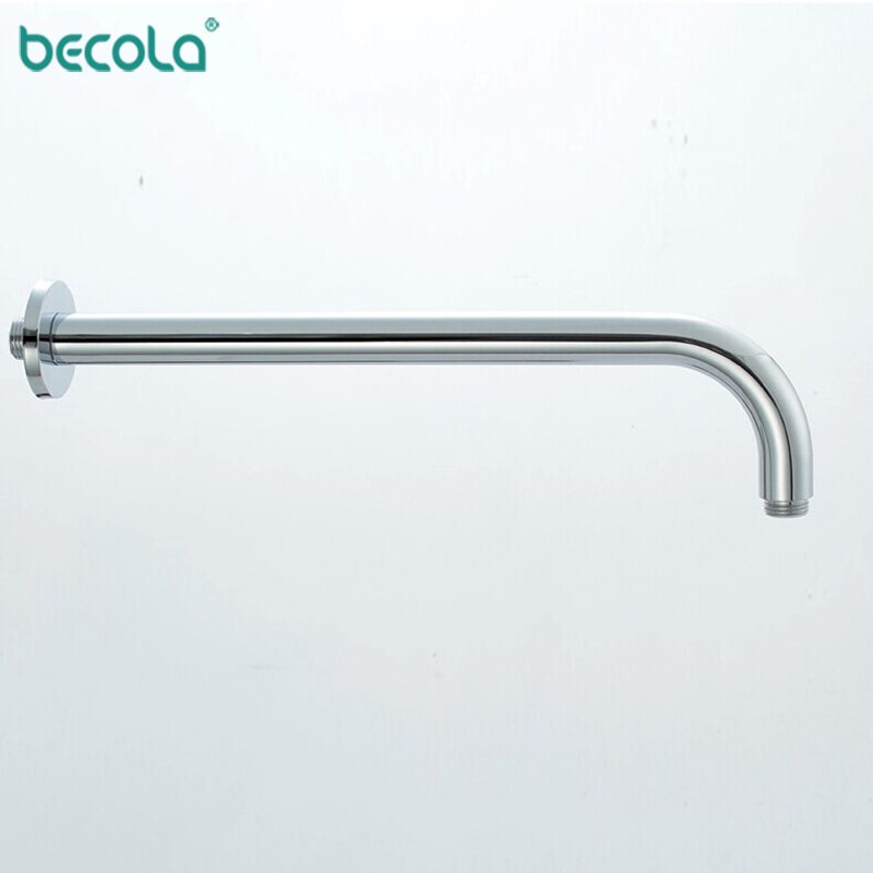 BECOLA Bathroom Copper Wall Shower Arm Dark Mounted Connecting Rod Sprinkler Shower Tube Brass Bracket/Ceiling Pipe Rod Tube