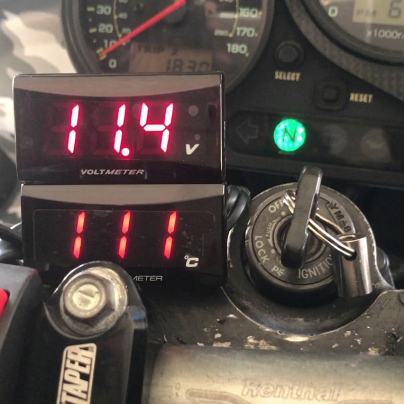 Alconstar-termómetro KOSO para motocicleta, instrumento Digital, higrómetro de humedad, medidor de temperatura, Sensor, termostato de pirómetro