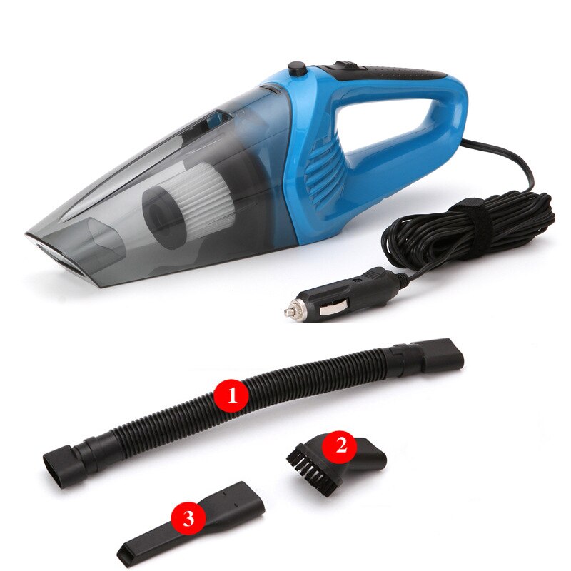 Drahtlose Auto Staubsauger Auto Haushalt Dual-benutzen-120W 6000Pa Starken Sog Mini Reiniger Handheld Auto Vakuum reiniger Baseus: verdrahtet Blau