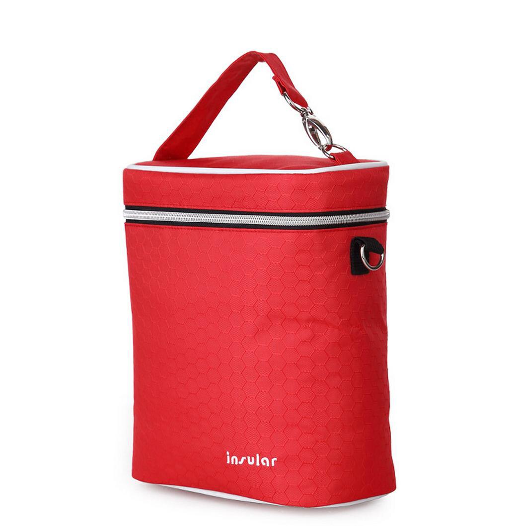 Bolsa térmica multiusos para biberones, bolsa de almacenamiento térmico para leche, bolsas de almacenamiento para mamá, mensajeros, calentador de alimentos para cochecitos DBO
