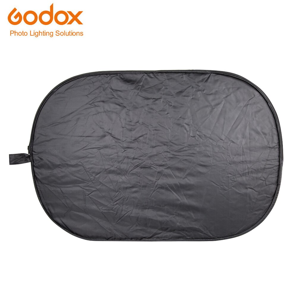 Godox 5 in 1 60*90cm Background Board Round Rectangle Reflector Collapsible Lighting Diffuser Disc Black Silver Gold White