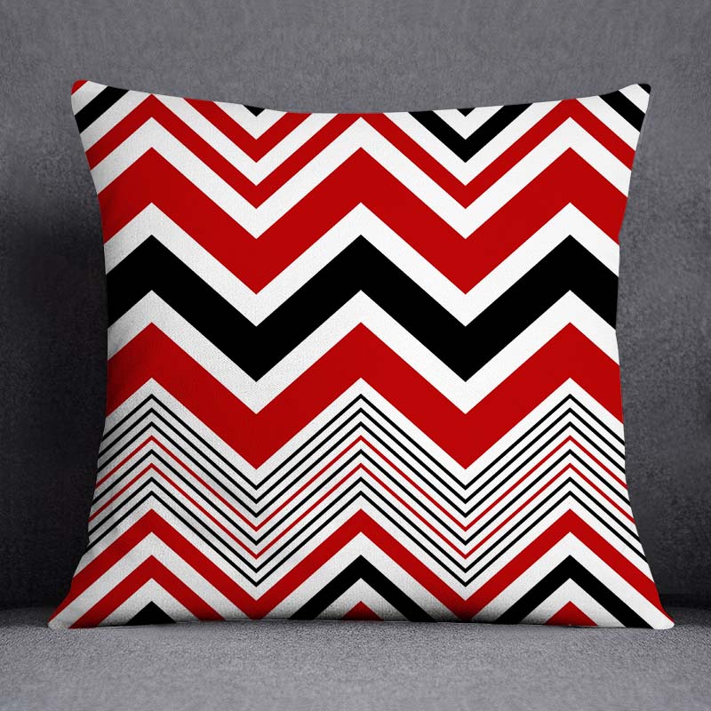Quadratischer Kissenbezug mit abstraktem geometrischem Muster für Zuhause, Wohnzimmer, Sofa, Schlafzimmer, Dekorationskissen